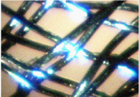 純銅２重螺旋 綾織り金属布（160μｍ）